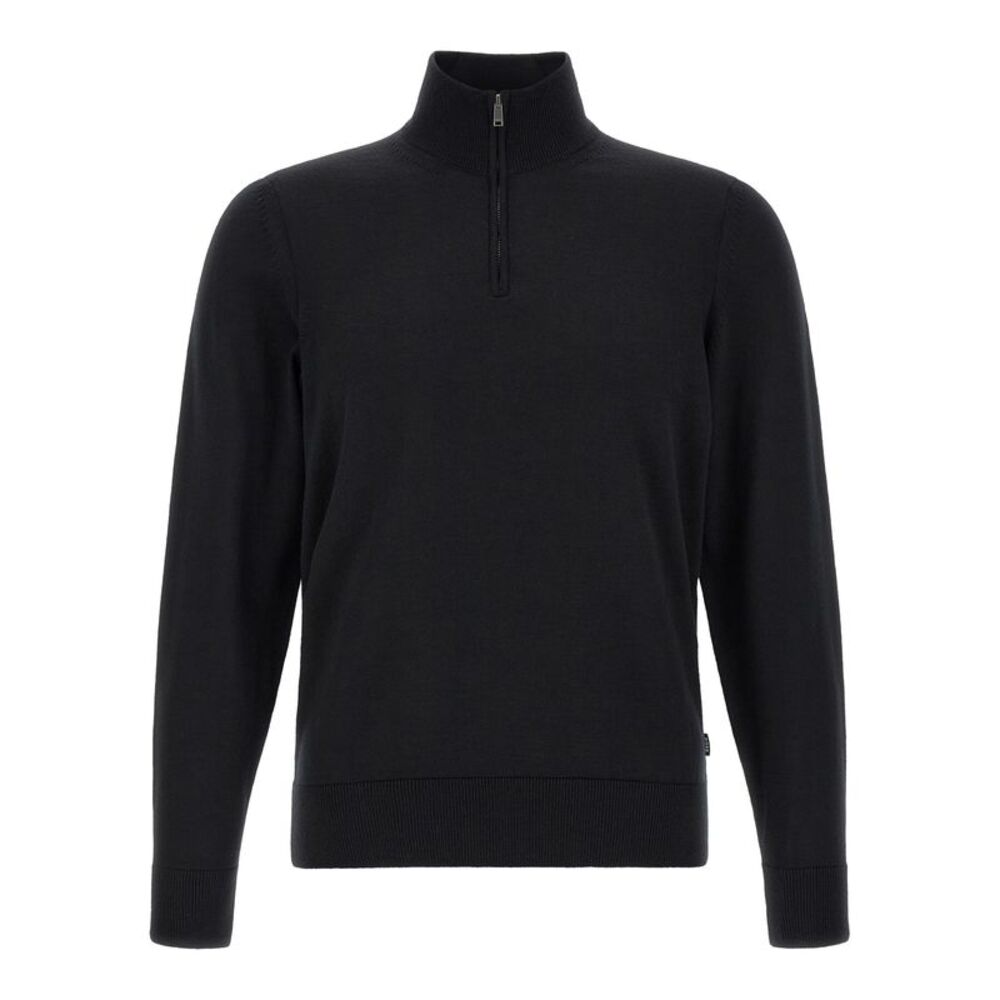 Hugo Boss Black Virgin Wool Men's Cardigan